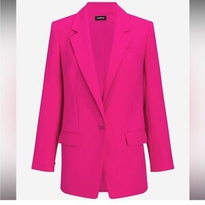NWT Express Hot Pink One Button
Blazer suit
